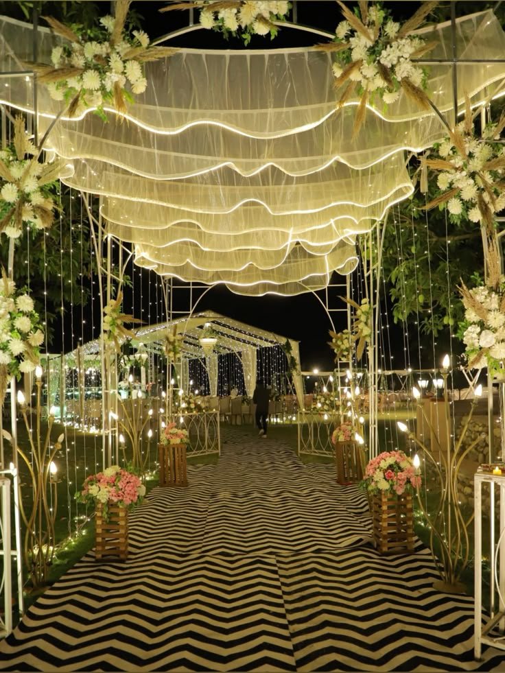 my sangeet and cocktail decor